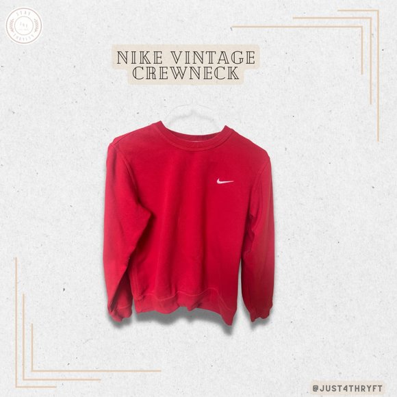 Nike Red Vintage Crewneck - Picture 1 of 3